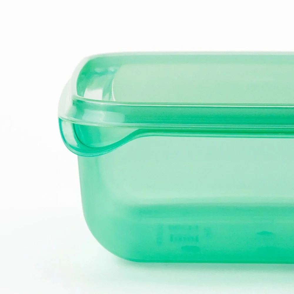 2 Sets Green Food Containers with Lids